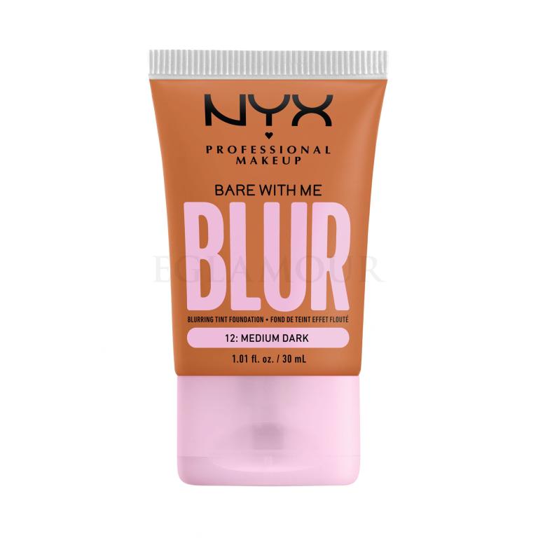 NYX Professional Makeup Bare With Me Blur Tint Foundation Foundation für Frauen 30 ml Farbton  12 Medium Dark