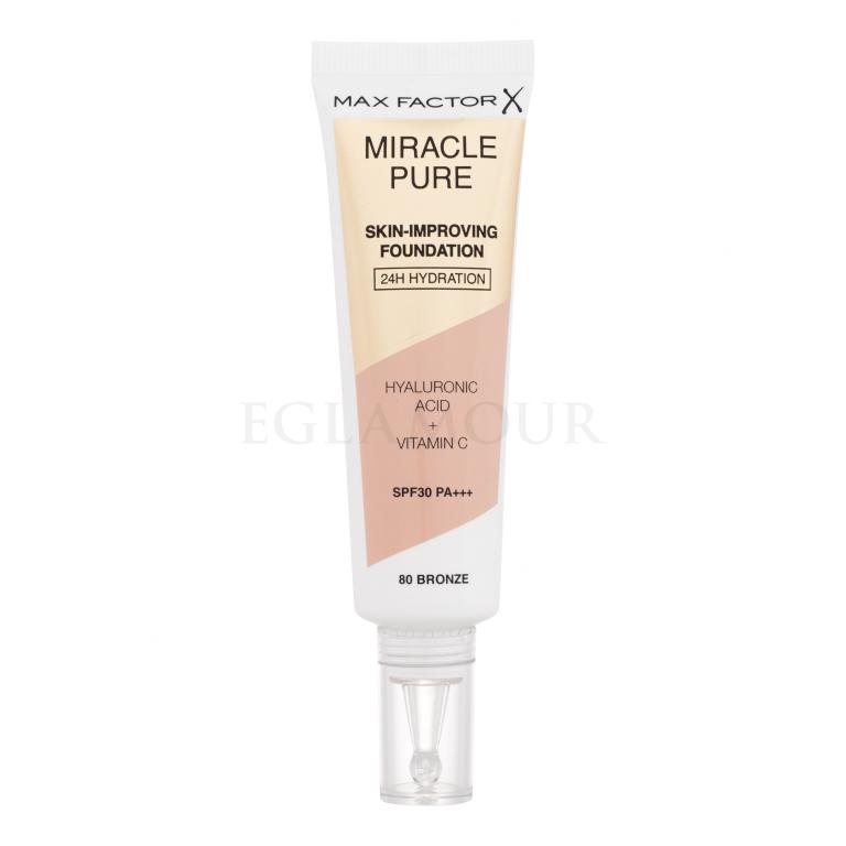 Max Factor Miracle Pure Skin-Improving Foundation SPF30 Foundation für Frauen 30 ml Farbton  80 Bronze