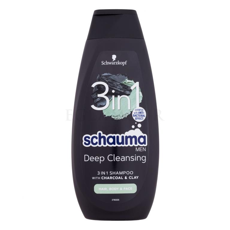 Schwarzkopf Schauma Men Deep Cleansing 3in1 Shampoo für Herren 400 ml