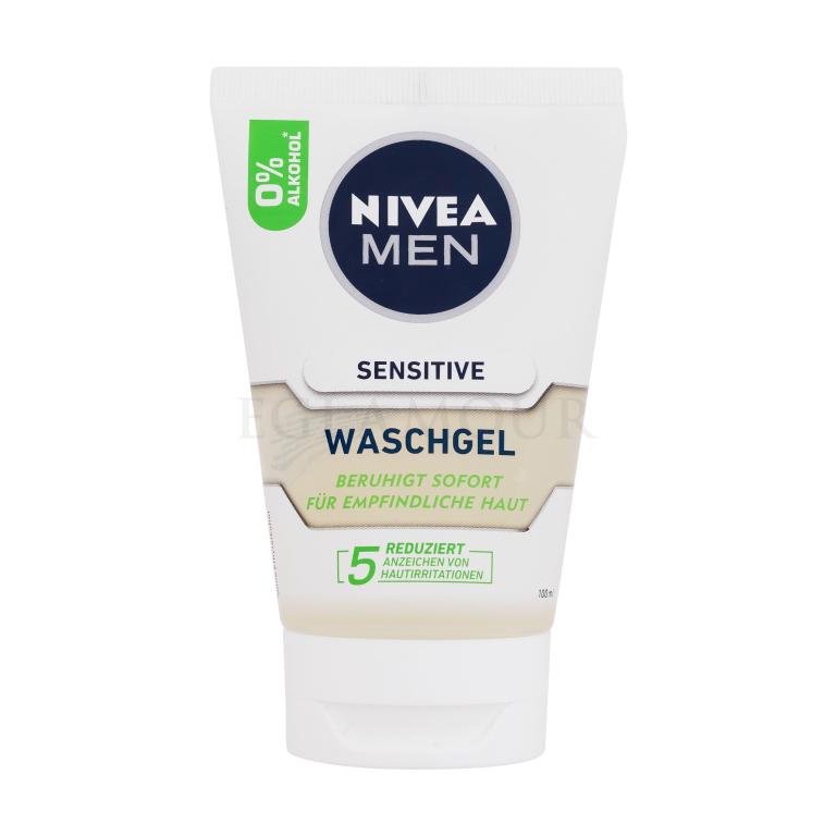 Nivea Men Sensitive Face Wash Reinigungsgel für Herren 100 ml