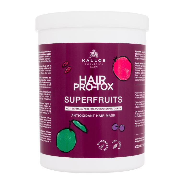 Kallos Cosmetics Hair Pro-Tox Superfruits Antioxidant Hair Mask Haarmaske für Frauen 1000 ml