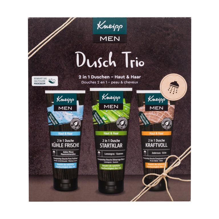 Kneipp Men Shower Trio Geschenkset Duschgel Men 2 In 1 Ready To Go 75 ml + Duschgel 2 In 1 Cool Freshness 75 ml + Duschgel 2 In 1 Powerful 75 ml