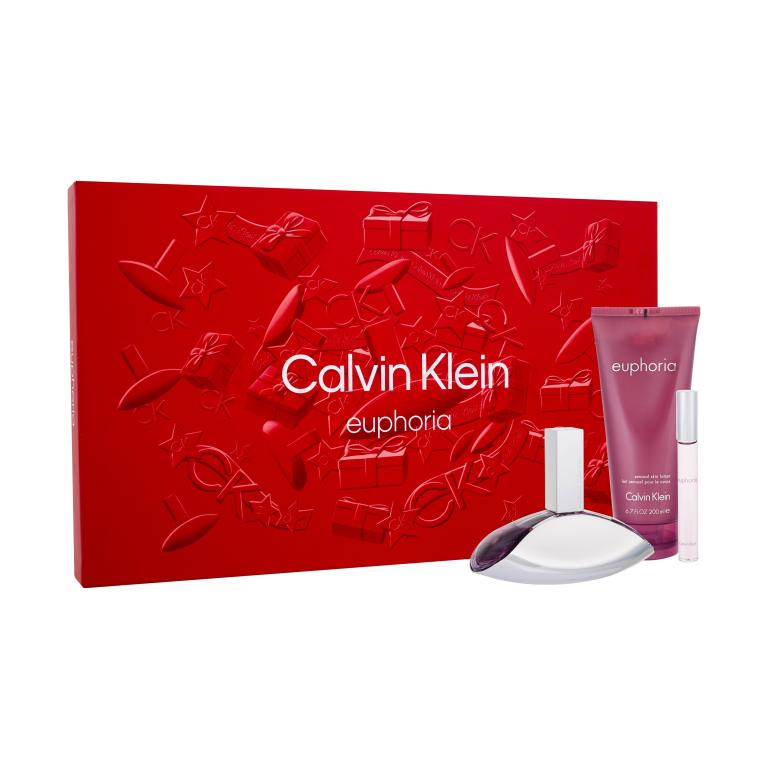 Calvin Klein Euphoria Geschenkset Eau de Parfum 100 ml + Eau de Parfum 10 ml + Körpermilch 200 ml