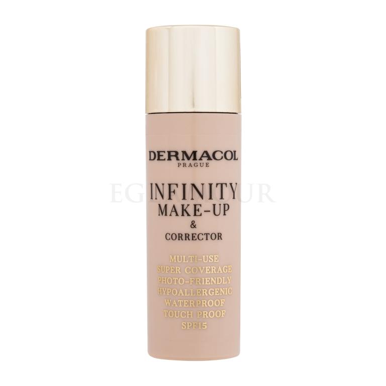 Dermacol Infinity Make-Up &amp; Corrector Foundation für Frauen 20 g Farbton  02 Beige