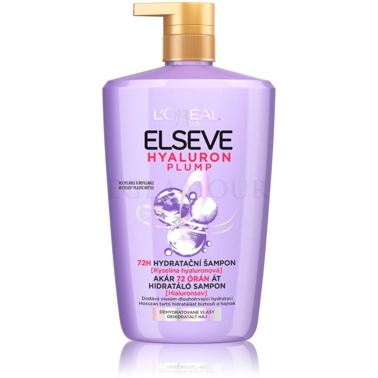 L&#039;Oréal Paris Elseve Hyaluron Plump Moisture Shampoo Shampoo für Frauen 1000 ml