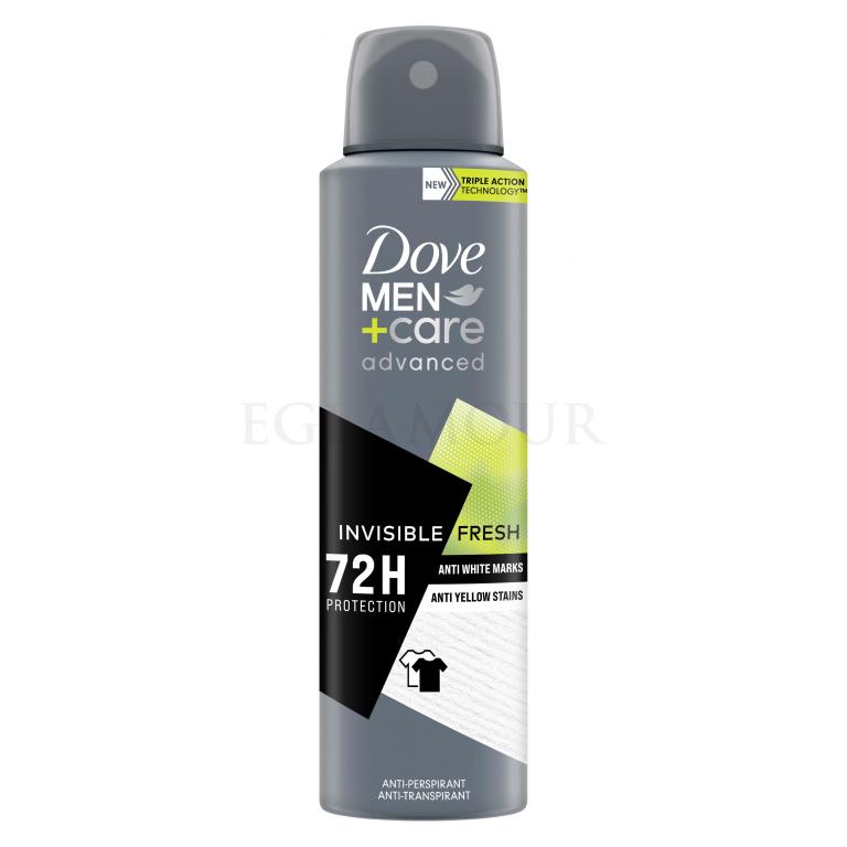 Dove Men + Care Advanced Invisible Fresh 72H Antiperspirant für Herren 150 ml