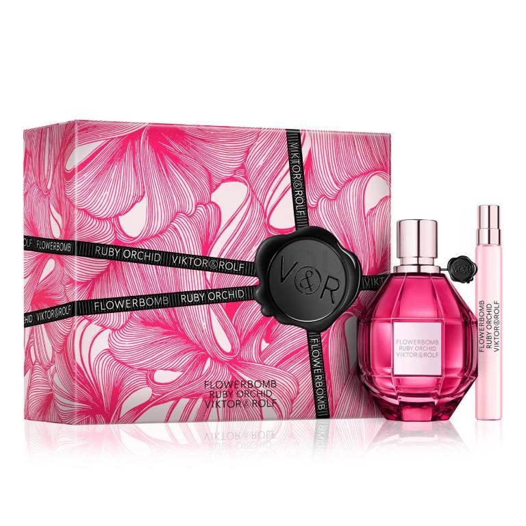 Viktor &amp; Rolf Flowerbomb Ruby Orchid Geschenkset Eau de Parfum 100 ml + Eau de Parfum 10 ml