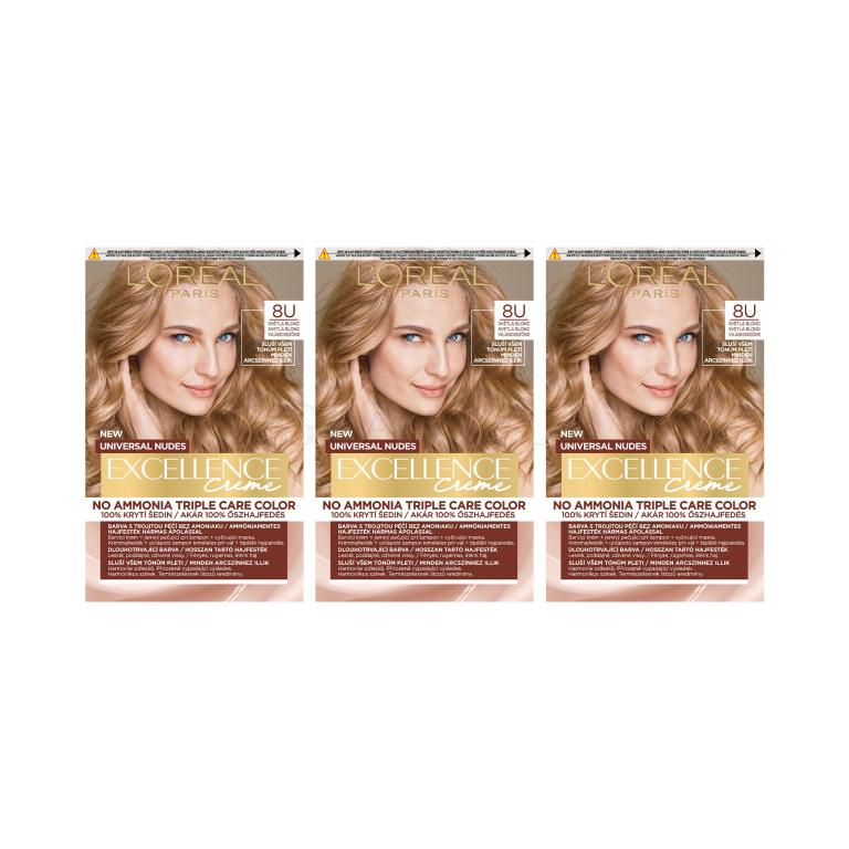 Set Haarfarbe L&#039;Oréal Paris Excellence Creme Triple Protection