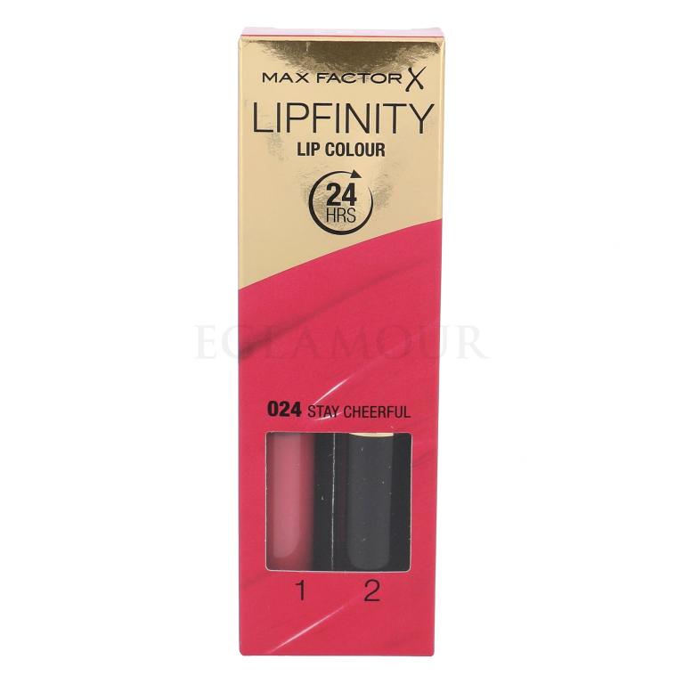 Max Factor Lipfinity 24HRS Lip Colour Lippenstift für Frauen 4,2 g Farbton  024 Stay Cheerful