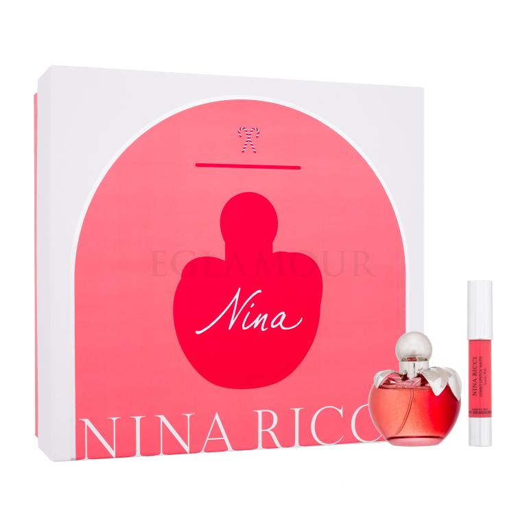 Nina Ricci Nina Geschenkset Eau de Toilette 50 ml + Lippenstift Jumbo Lipstick Matte 2,5 g Iconic Pink