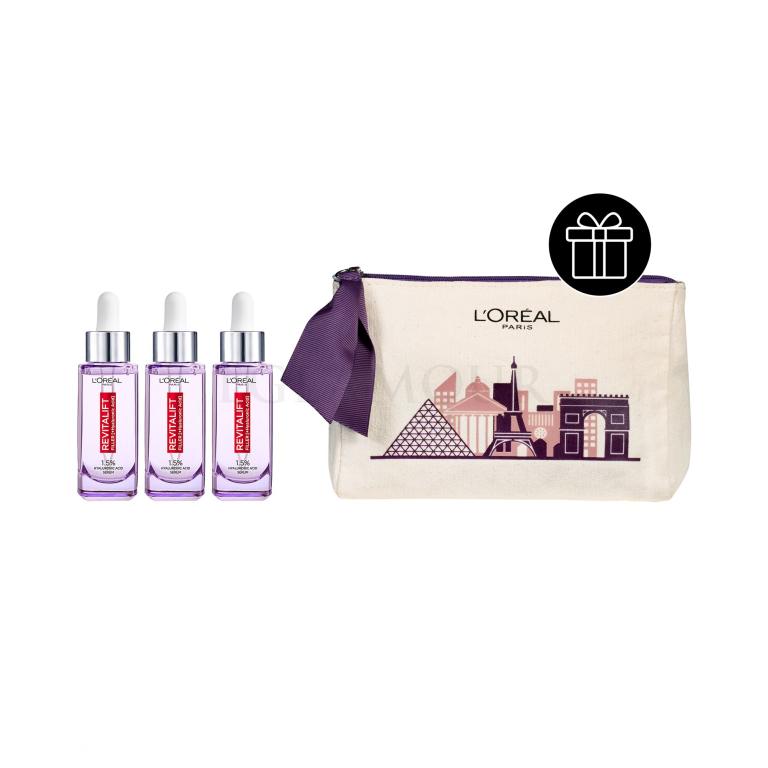Set Gesichtsserum L&#039;Oréal Paris Revitalift Filler HA 1,5% + Kosmetiketui L&#039;Oréal Paris Cosmetic Bag