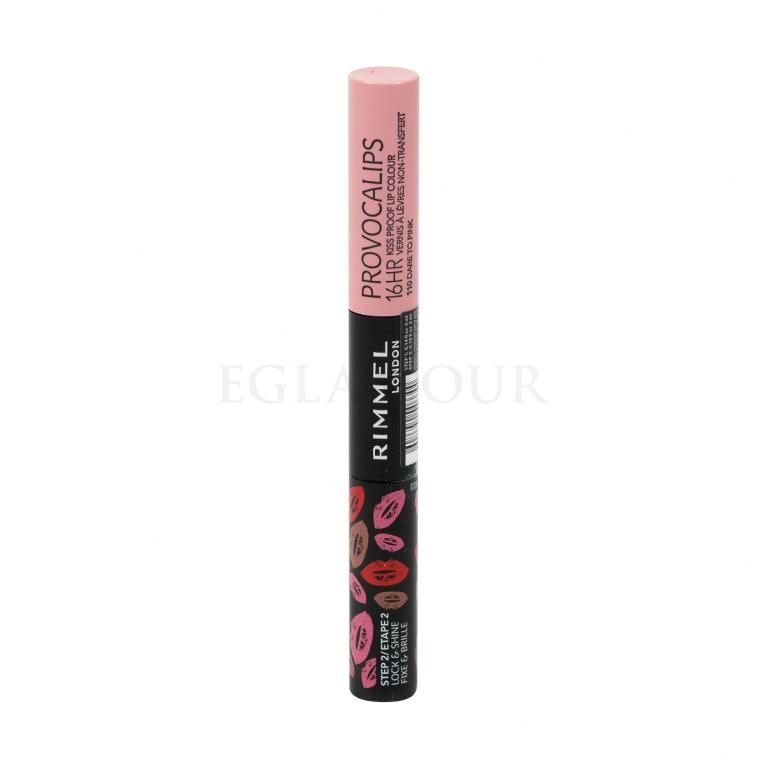 Rimmel London Provocalips 16hr Kiss Proof Lip Colour Lippenstift für Frauen 7 ml Farbton  110 Dare To Pink