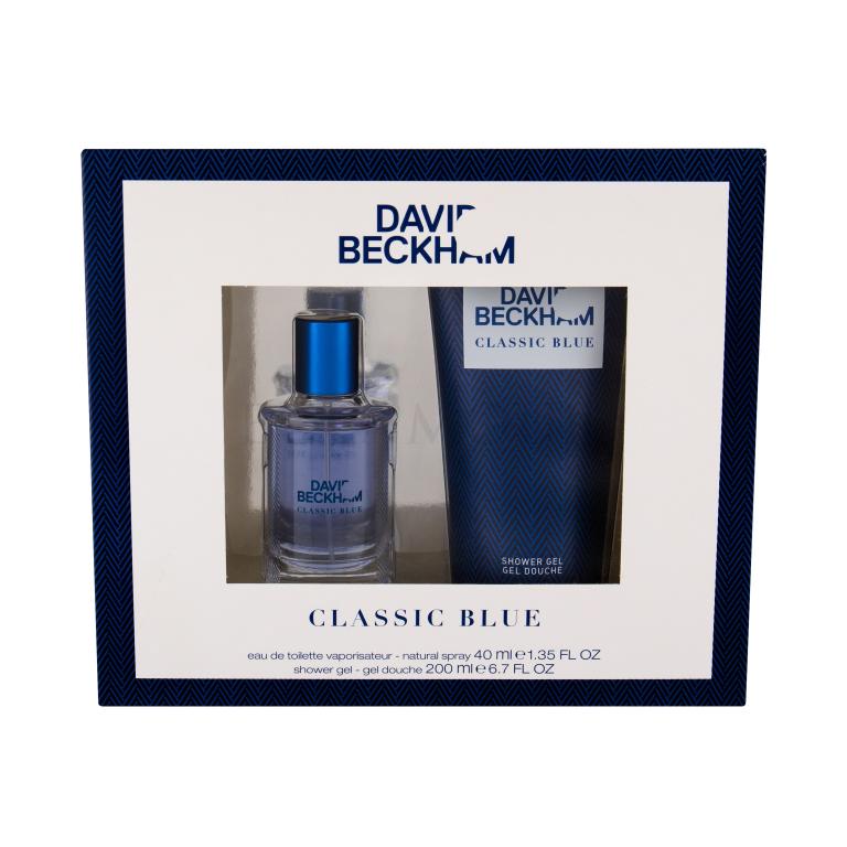 David Beckham Classic Blue Geschenkset EdT 40ml + 200ml Duschgel