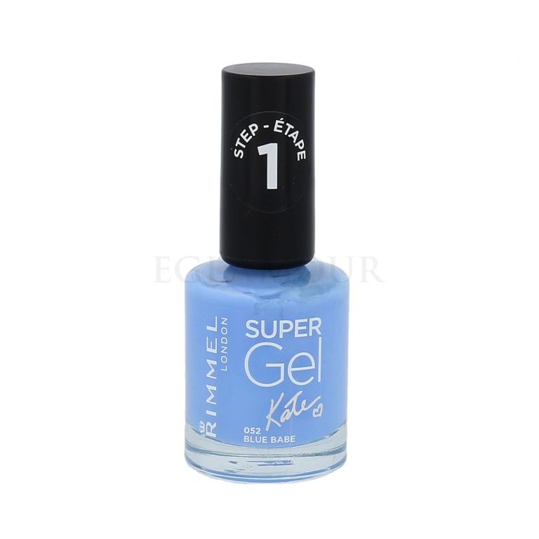 Rimmel London Super Gel By Kate STEP1 Nagellack für Frauen 12 ml Farbton  052 Blue Babe