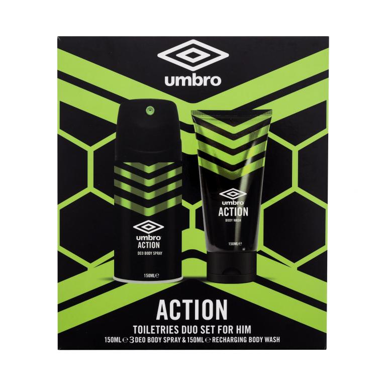 UMBRO Action Geschenkset Deodorant 150 ml + Duschgel 150 ml