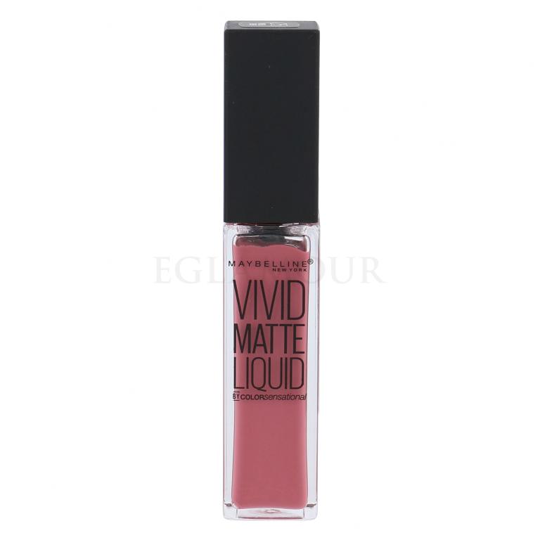 Maybelline Color Sensational Vivid Matte Liquid Lippenstift für Frauen 8 ml Farbton  05 Nude Flush