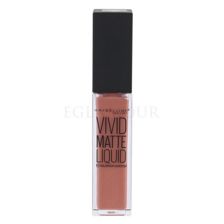 Maybelline Color Sensational Vivid Matte Liquid Lippenstift für Frauen 8 ml Farbton  50 Nude Thrill