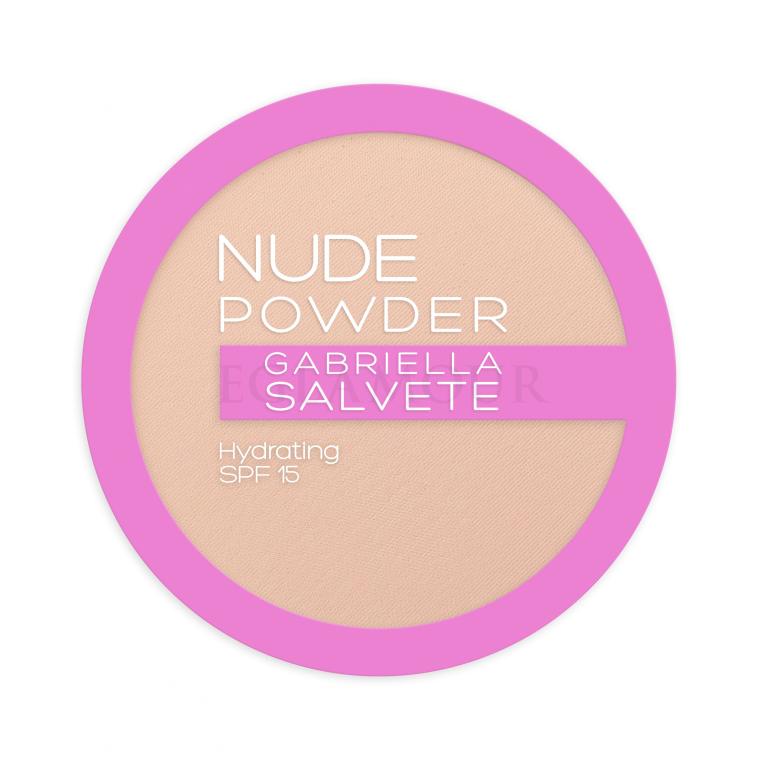 Gabriella Salvete Nude Powder SPF15 Puder für Frauen 8 g Farbton  02 Light Nude