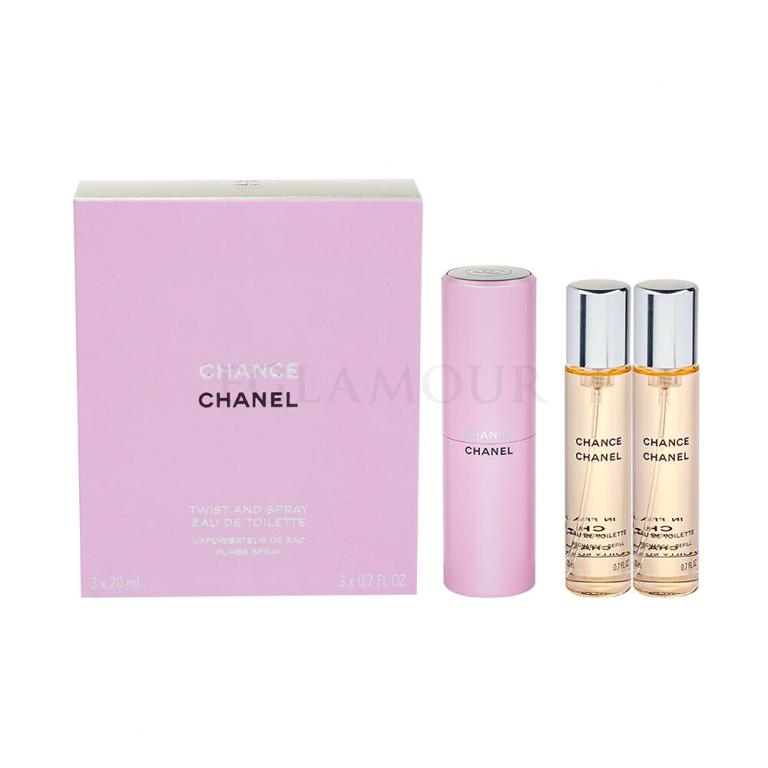 Chanel Chance Eau de Toilette für Frauen Twist and Spray 3x20 ml