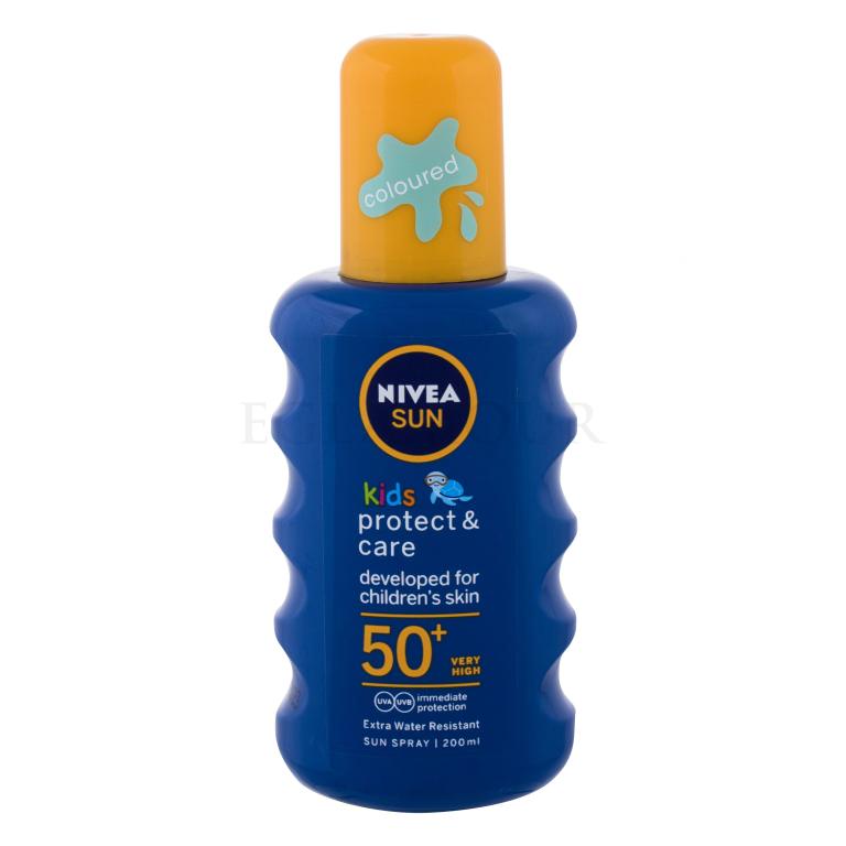 Nivea Sun Kids Protect &amp; Care Sun Spray SPF50+ Sonnenschutz für Kinder 200 ml
