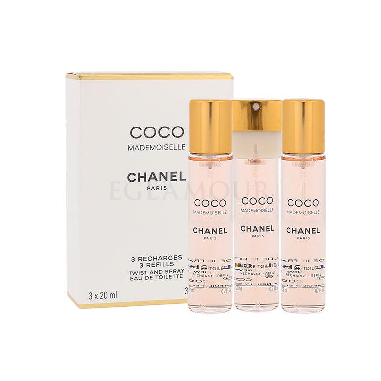 Chanel Coco Mademoiselle Eau de Toilette für Frauen Nachfüllung 3x20 ml