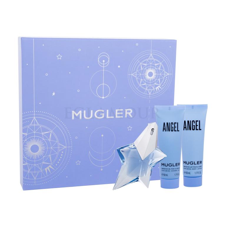 Thierry Mugler Angel Geschenkset EDP 25 ml + Körpermilch 50 ml + Duschgel 50 ml Nachfüllbar