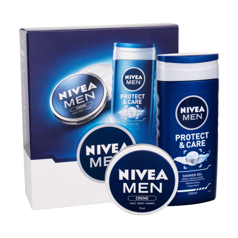 Nivea Men Protect &amp; Care Geschenkset Duschgel Men Protect &amp; Care 250 ml + Universal Men Creme 75 ml