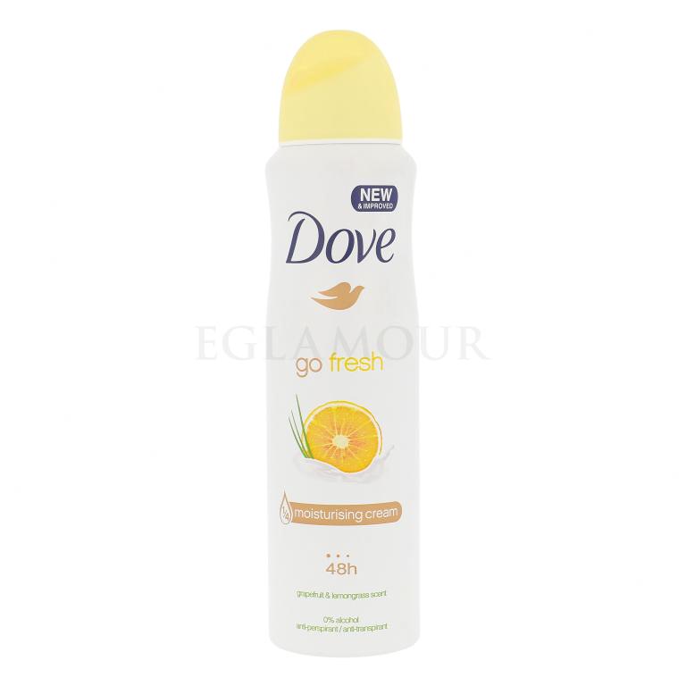 Dove Go Fresh Grapefruit &amp; Lemongrass 48h Antiperspirant für Frauen 150 ml