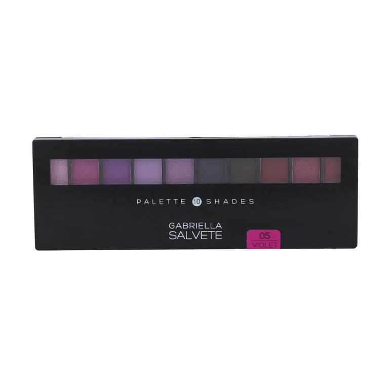 Gabriella Salvete Palette 10 Shades Lidschatten für Frauen 12 g Farbton  05 Violet