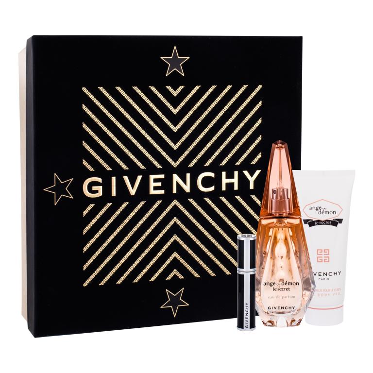 Givenchy Ange ou Démon (Etrange) Le Secret 2014 Geschenkset Edp 50 ml + Mgiełka do ciała 75 ml + Tusz do rzęs Noir Couture 1 Black Satin 4 g
