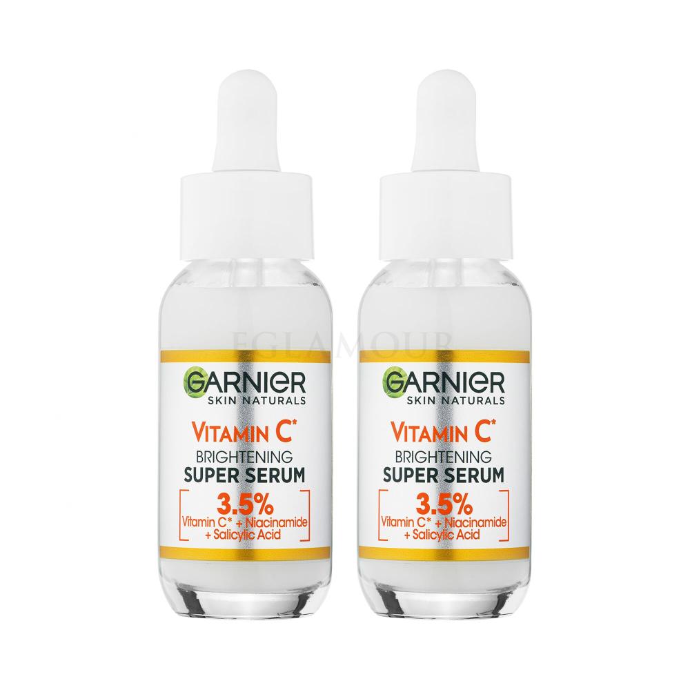 Set Gesichtsserum Garnier Skin Naturals Vitamin C Brightening Super Serum | Tagescremes