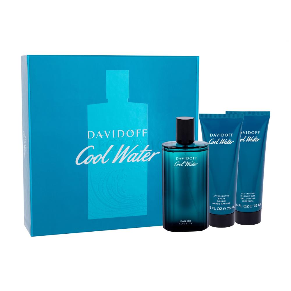 Davidoff Cool Water Geschenkset Edt 125ml + 75ml After Shave Balsam + 75ml  Duschgel
