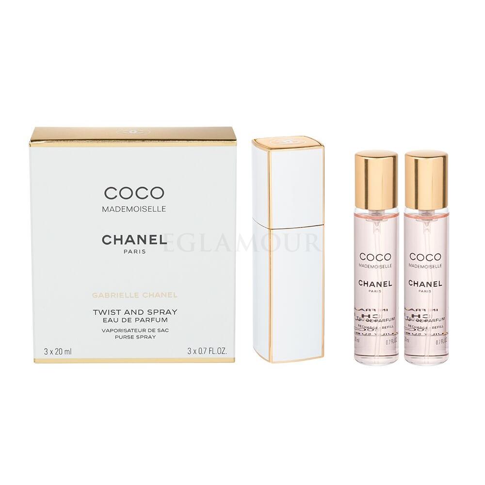 Chanel Coco Mademoiselle Eau de Parfum für Frauen Twist and Spray 3x20 ml
