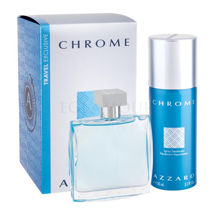 Azzaro Chrome Geschenkset Edt 100ml + 150ml Deodorant