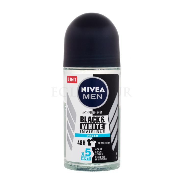 Nivea Men Invisible For Black &amp; White Fresh 48h Antiperspirant für Herren 50 ml