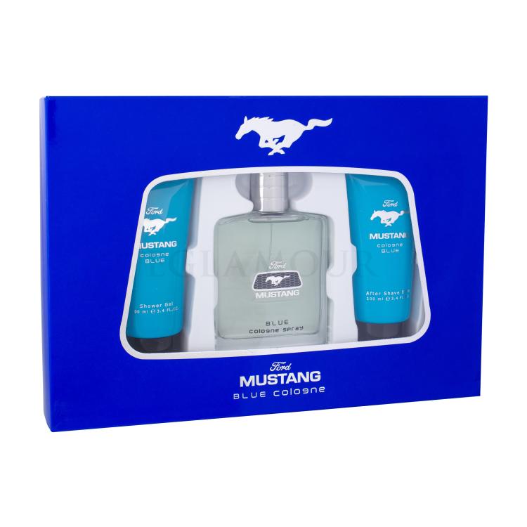 Ford Mustang Mustang Blue Geschenkset Edt 100 ml + Duschgel 100 ml + Aftershave Balsam 100 ml