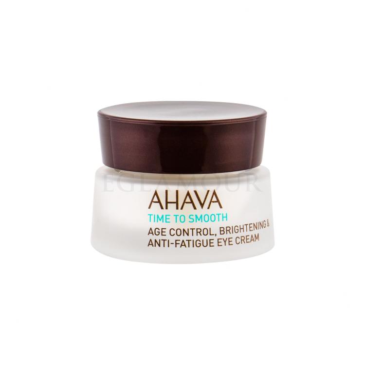AHAVA Time To Smooth Age Control, Brightening &amp; Anti-Fatigue Eye Cream Augencreme für Frauen 15 ml