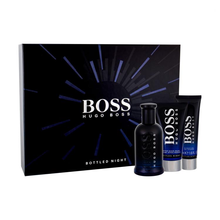 HUGO BOSS Boss Bottled Night Geschenkset Edt 100ml + 75ml After Shave Balsam + 50ml Duschgel