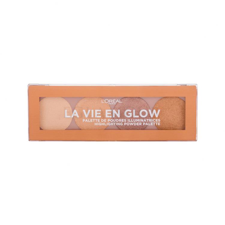 L&#039;Oréal Paris Wake Up &amp; Glow La Vie En Glow Highlighter für Frauen 5 g Farbton  001 Warm Glow