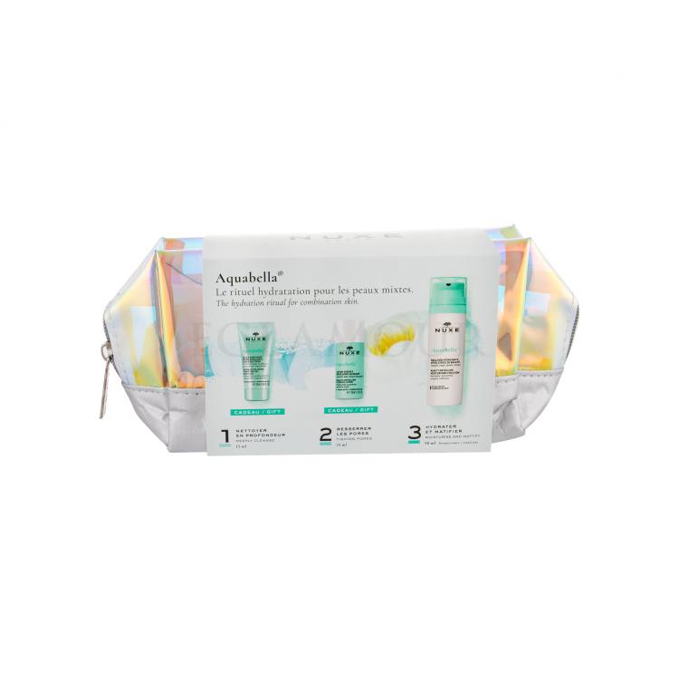 NUXE Aquabella Beauty-Revealing Geschenkset Feuchtigkeitsemulsion 50 ml + Reinigungsgel 15 ml + Gesichtswasser 35 ml + Kosmetiktasche