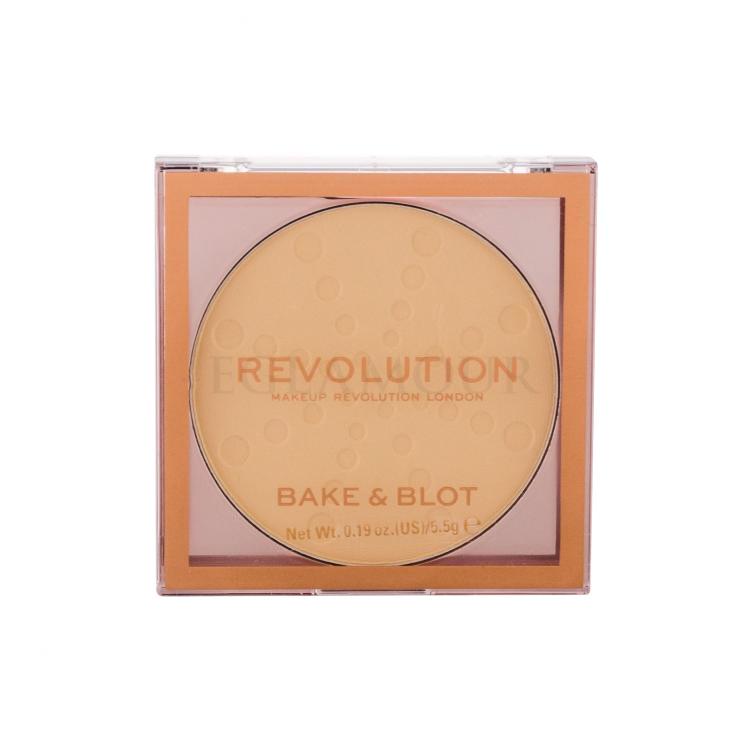 Makeup Revolution London Bake &amp; Blot Puder für Frauen 5,5 g Farbton  Banana Light
