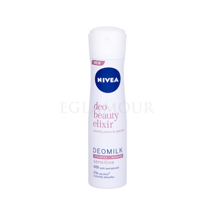 Nivea Deo Beauty Elixir Deomilk Sensitive Antiperspirant für Frauen 150 ml
