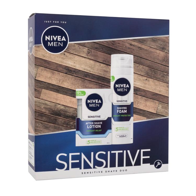 Nivea Men Sensitive Shave Kit Geschenkset Rasierwasser 100 ml + Rasierschaum 200 ml