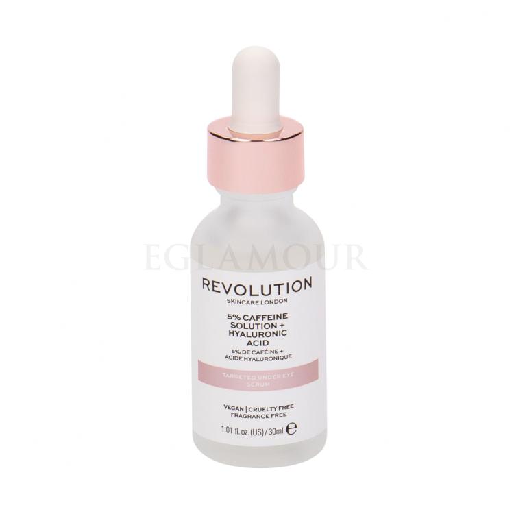 Revolution Skincare Skincare 5% Caffeine Solution + Hyaluronic Acid Targeted Under Eye Augenserum für Frauen 30 ml