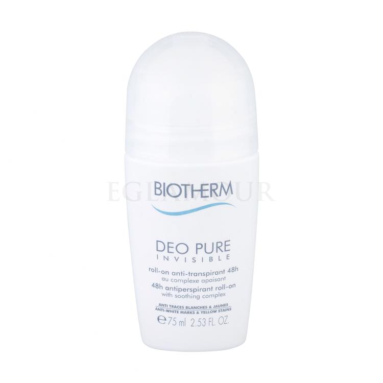 Biotherm Deo Pure Invisible 48h Roll-On Antiperspirant für Frauen 75 ml