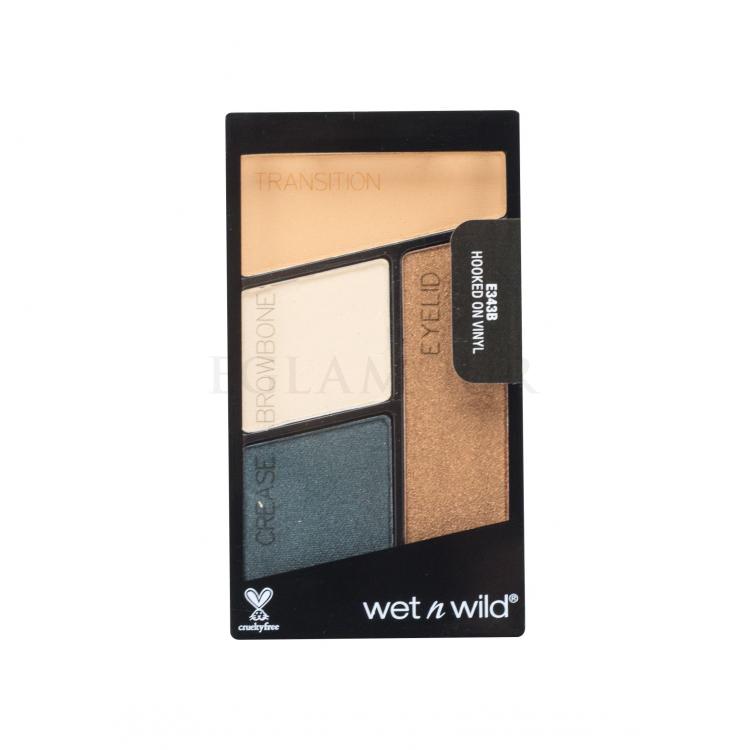 Wet n Wild Color Icon Quad Lidschatten für Frauen 4,5 g Farbton  Hooked On Vinyl