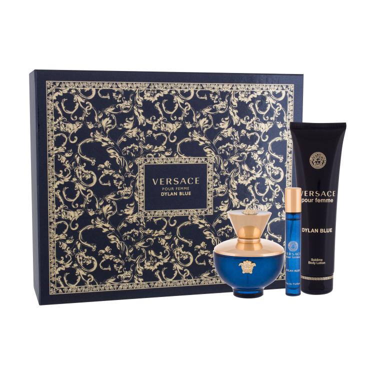 Versace Pour Femme Dylan Blue Geschenkset Edp 100 ml + Edp 10 ml + Körpermilch 150 ml