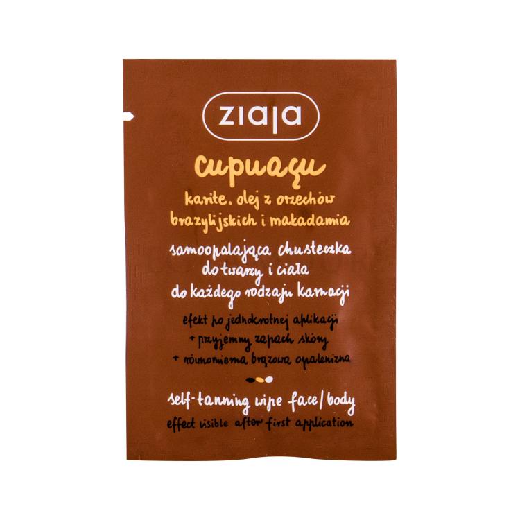 Ziaja Cupuacu Self-Tanning Wipe Face &amp; Body Selbstbräuner für Frauen 1 St.