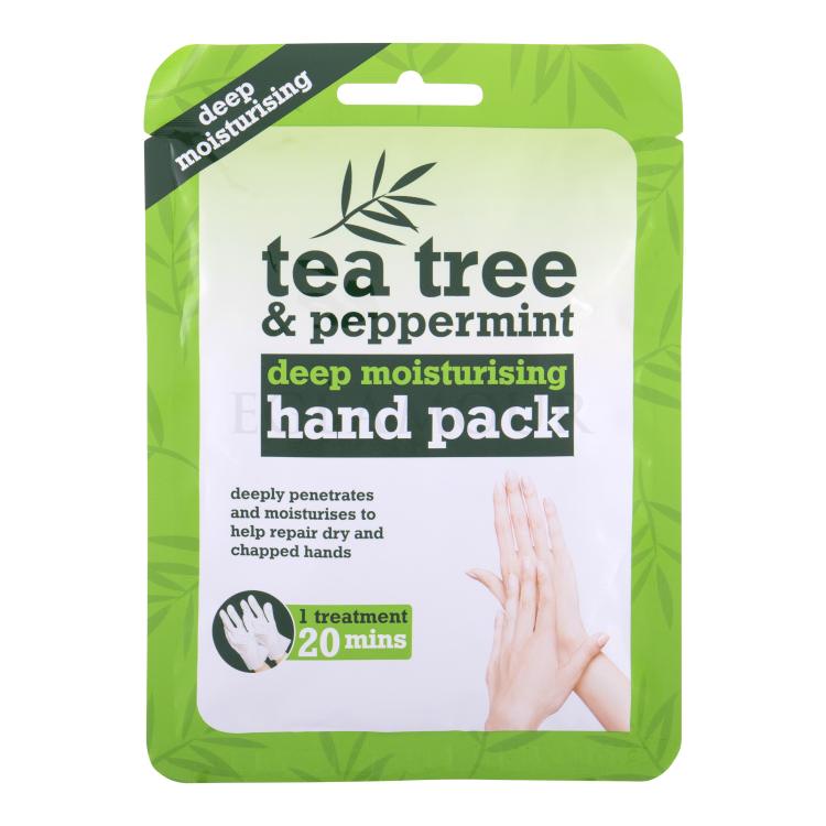 Xpel Tea Tree Tea Tree &amp; Peppermint Deep Moisturising Hand Pack Feuchtigkeitsspendende Handschuhe für Frauen 1 St.