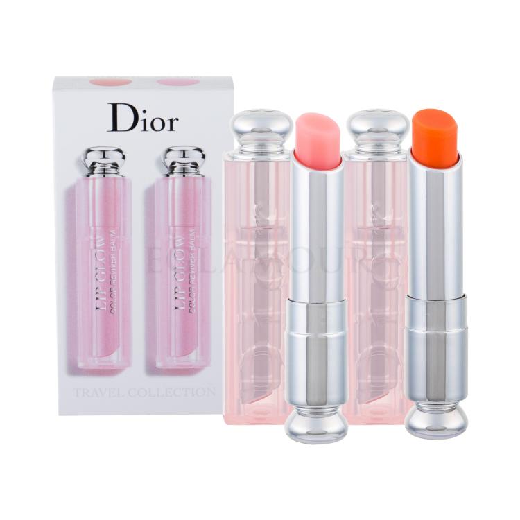 Christian Dior Addict Lip Glow Duo Geschenkset Lippenbalsam 3,5 g + Lippenbalsam Lip Glow Reviver Balm 3,5 g 004 Coral
